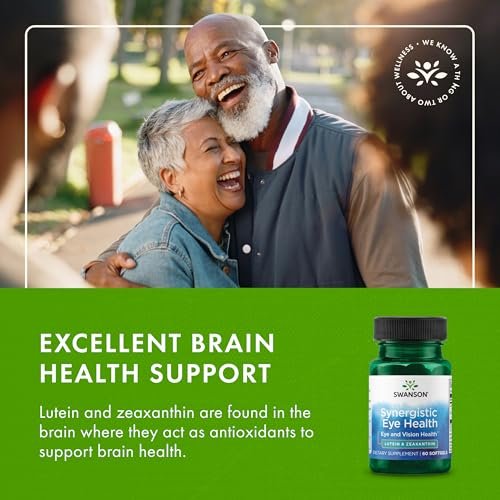 Swanson Synergistic Eye Health - Lutein and Zeaxanthin Supplement - 60 Softgels - Lutemax Lutein 20 mg and OmniXan Zeaxanthin 2 mg for Vision Support - görsel 12