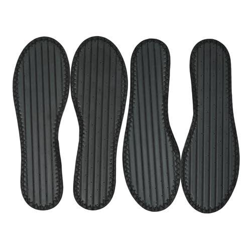 Happystep Terry Cloth Shoe Inserts - Washable Shoe Insoles & Sockless Shoe Liners for Women - Sweat Absorbing Cotton Barefoot Inner Soles, Zero Drop (2 Pairs, Black, Women's Size 7) - görsel 16