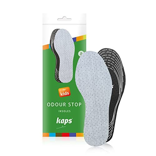Best Shoe Insoles Inserts for Children | Bad Smell Odor-Eater Technology with Breathable Foam | Cut to Fit | Kaps Odour Stop Kids Made in Europe Multicolor - görsel 3