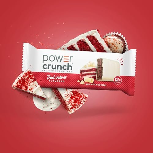 Power Crunch Protein Energy Wafer Bars, Red Velvet, 1.4 Ounce (12 Count) - görsel 6