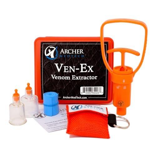 Archer MedTech Ven-Ex Snake Bite Kit & Bee Sting Kit – Portable Venom Extractor for Humans and Dogs with Tourniquet, Bonus CPR Face Shield, Outdoor First Aid for Hiking, Camping & Backpacking - görsel 4