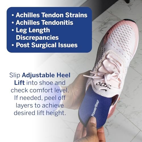 PowerStep Adjustable Heel Lift, Adjustable – Post-Surgical Support: Ideal for use after foot or ankle surgery to – Image 3