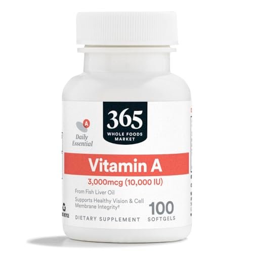 365 by Whole Foods Market, Vitamin A 10,000 IU, 100 CT - görsel 2