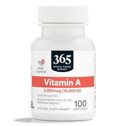 365 by Whole Foods Market, Vitamin A 10,000 IU, 100 CT
