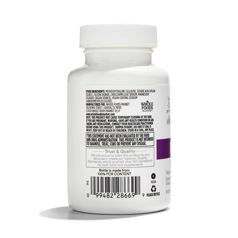 365 by Whole Foods Market, Vitamin B Complex, High Potency with Herbal Support, 60 Tablets - görsel 5