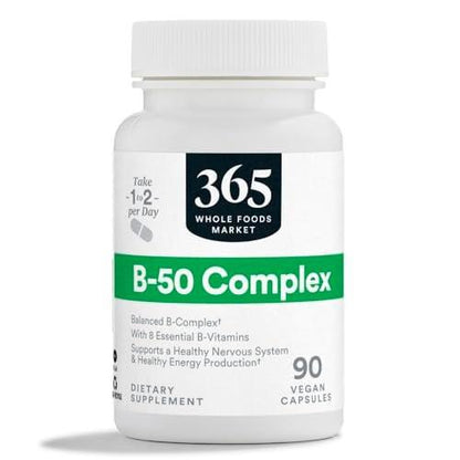 365 by Whole Foods Market, Vitamin B-50 Complex, Vegan, 90 Capsules
