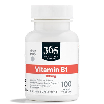 365 by Whole Foods Market, Vitamin B1 100mg, Vegan, 100 Tablets