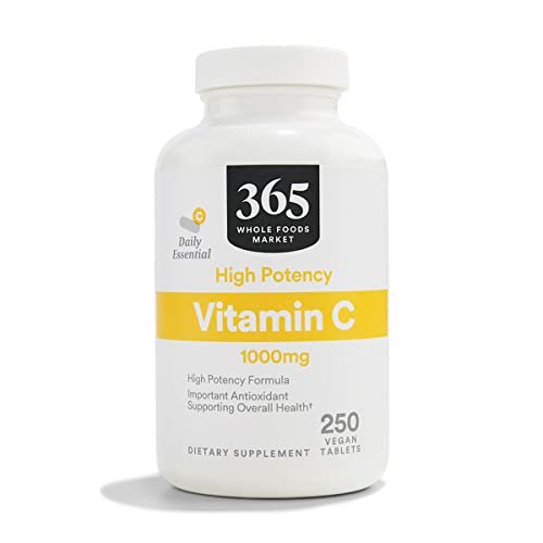 365 by Whole Foods Market, High Potency Vitamin C 1000mg, Vegan, 250 Tablets - görsel 2