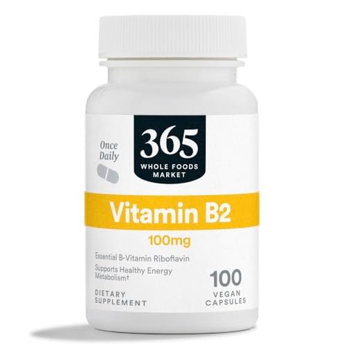 365 by Whole Foods Market Vitamin B2 (Riboflavin) 100 mg, 100 Tablets - görsel 2