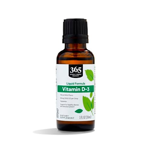Whole Foods Market, Vitamin D-3 Liquid Mint Flavor 1000IU, 1 OZ - görsel 2