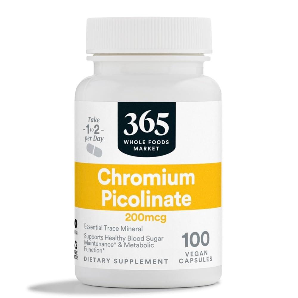 365 by Whole Foods Market, Chromium Picolinate 200 MCG, 100 CT - görsel 1