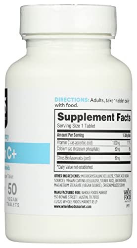 365 by Whole Foods Market, Vitamin C Complex High Potency, 50 Tablets - görsel 13