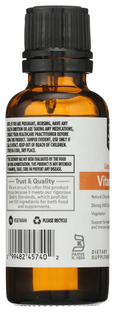 365 by Whole Foods Market, Vitamin D-3 Liquid Citrus Flavor 1000IU, 1 OZ - görsel 11