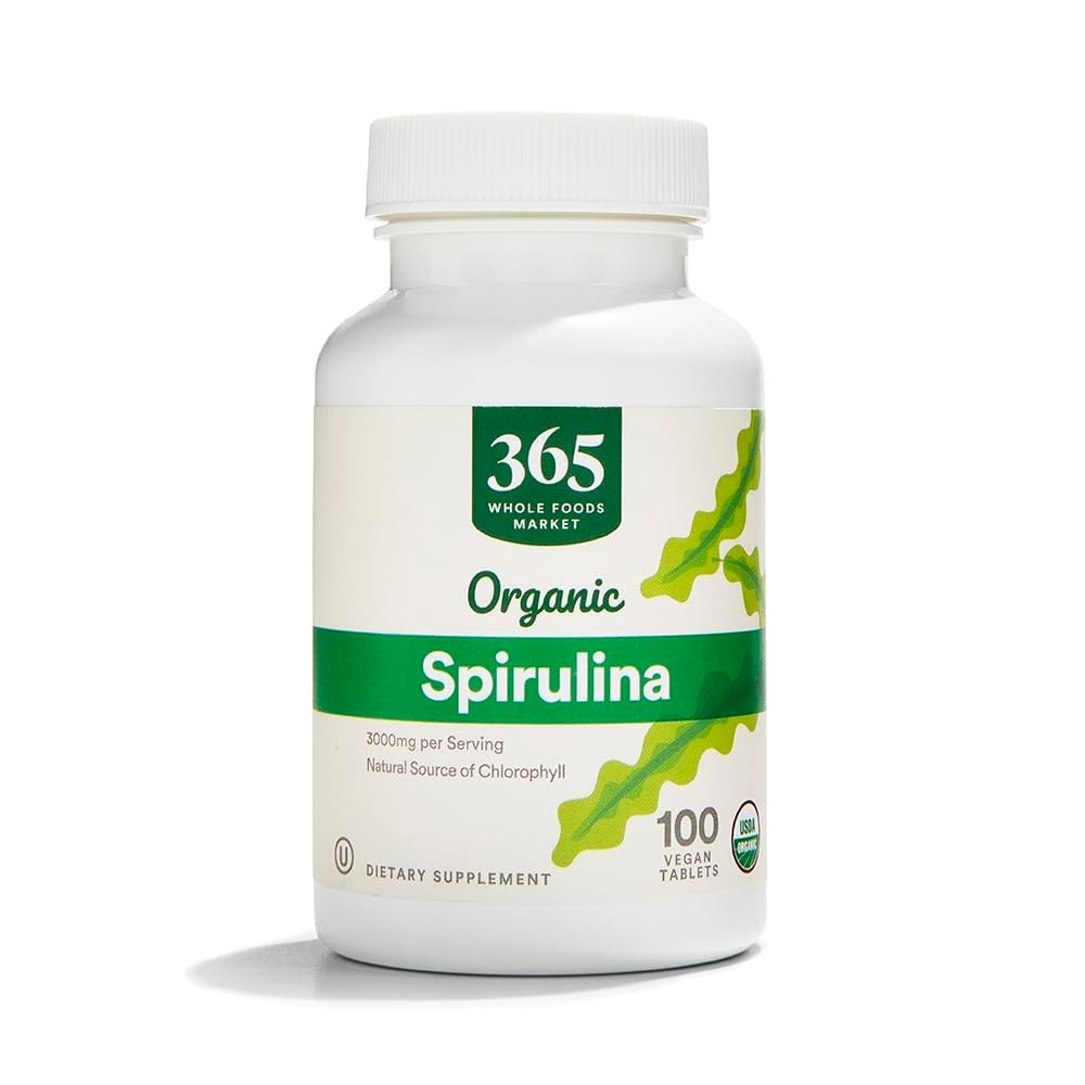 365 by Whole Foods Market, Spirulina 500mg, 100 ct - görsel 1