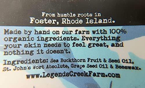 Legend's Creek Farm Herbal Salve - Healing Ointment with Sea Buckthorn Oil & St. John’s Wort - Natural Balm for Dry Skin & Skin Irritations - 1oz. Healing Balm Handmade in USA (Sea Buckthorn) - görsel 12