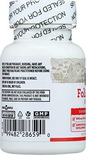 365 by Whole Foods Market, Folic Acid 800mcg, 250 ct - görsel 2