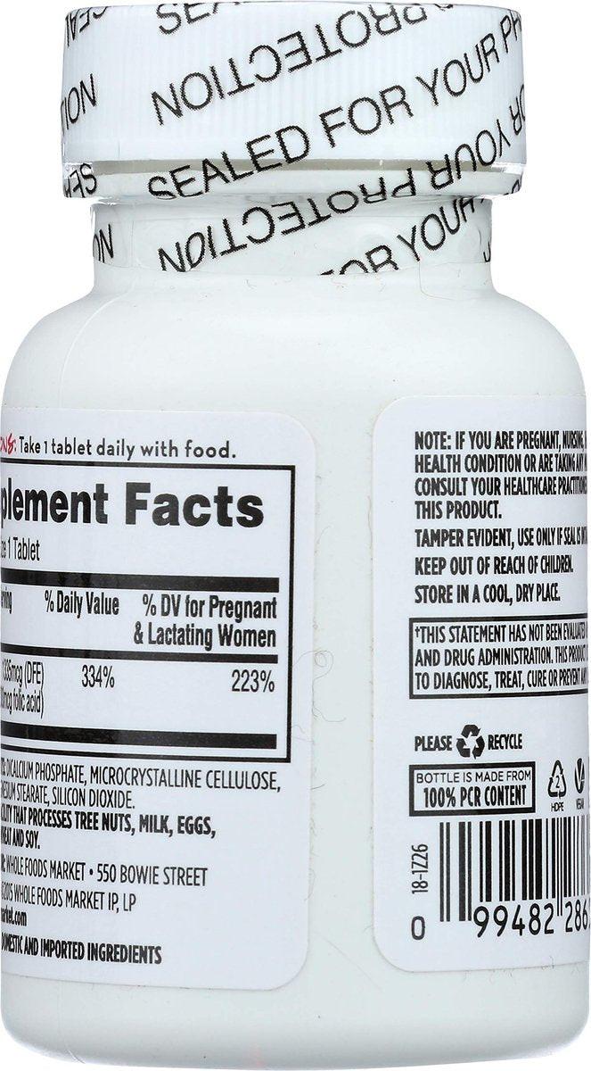 365 by Whole Foods Market, Folic Acid 800mcg, 250 ct - görsel 8