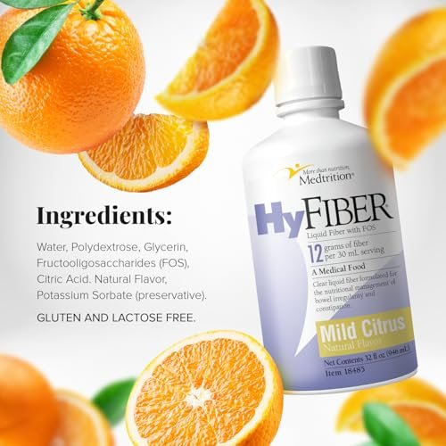 Medtrition HyFiber Daily Liquid Fiber for Regularity and Soft Stools, 12 Grams Soluble Fiber, 32 fl oz 1 Bottle - görsel 6
