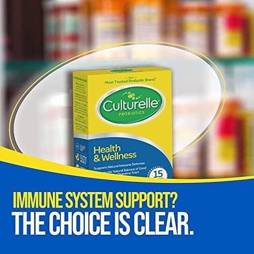 Culturelle Health & Wellness Daily Probiotic Supplement For Men & Women, Helps Support Your Immune System, Occasional Diarrhea, Gas & Bloating, 15 Billion CFUs, Non-GMO, 50 Count - görsel 2