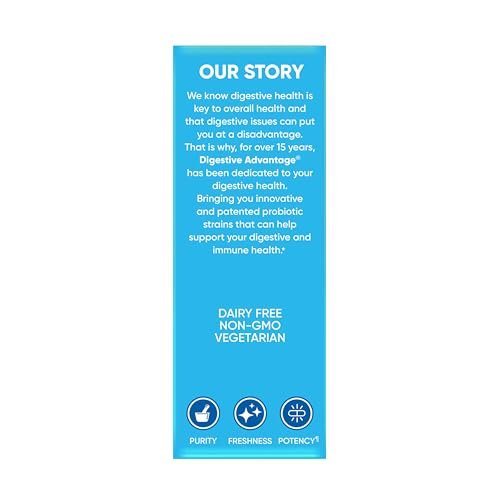 Digestive Advantage Probiotics + Lactase Digestive Enzymes For Digestive Health, Daily Probiotics For Women Men Occasional Bloating, Lactose Breakdown, Minor Abdominal Discomfort, Immune Support, 96ct - görsel 7