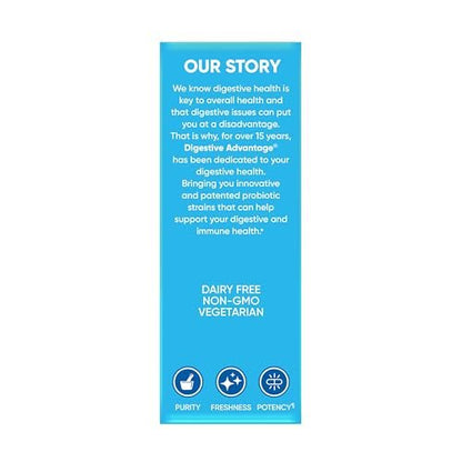 Digestive Advantage Probiotics + Lactase Digestive Enzymes For Digestive Health, Daily Probiotics For Women Men Occasional Bloating, Lactose Breakdown, Minor Abdominal Discomfort, Immune Support, 96ct