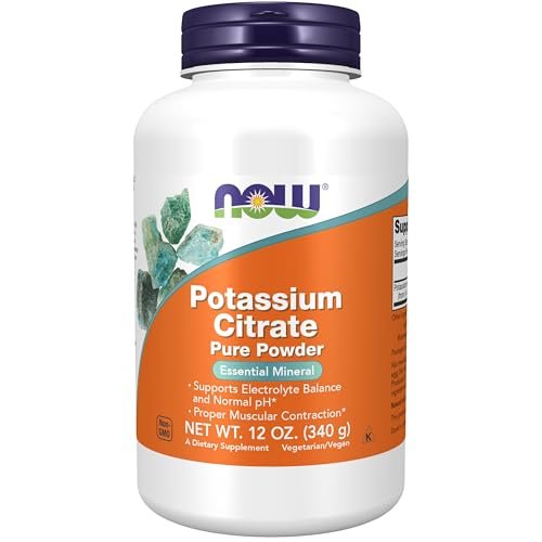 NOW Supplements, Potassium Citrate Powder, Supports Electrolyte Balance and Normal pH*, Essential Mineral, 12-Ounce - görsel 1