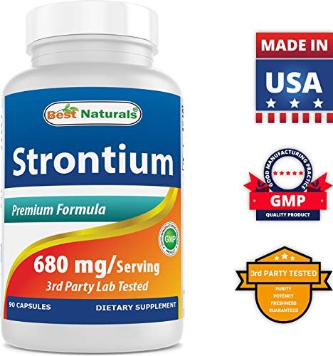 Best Naturals Strontium Bone Building Formula 680mg/serving 90 Capsules - görsel 1