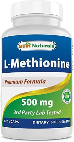 Best Naturals L-Methionine 500 mg 120 Veggie Capsules - görsel 8