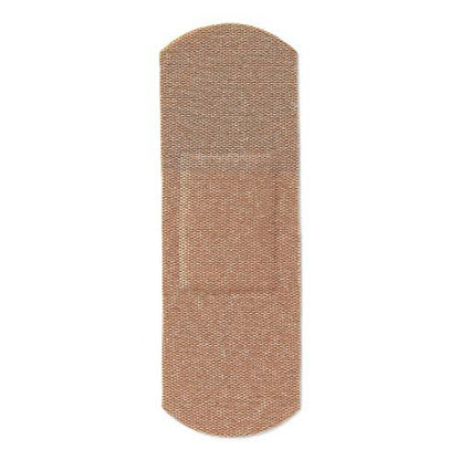 CURAD Flex Fabric Adhesive Bandages, 3/4" x 3", Tan, 100 Count
