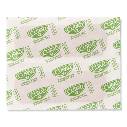 CURAD Flex Fabric Adhesive Bandages, 3/4" x 3", Tan, 100 Count