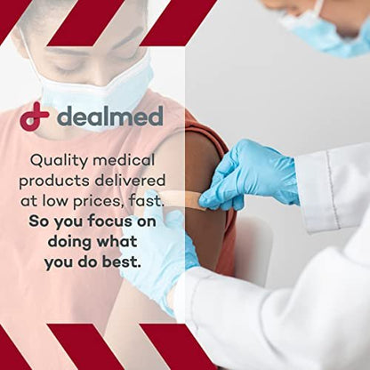 Dealmed Fabric Knuckle Flexible Adhesive Bandages – 100 Count (1 Pack) Bandages with Non-Stick Pad, Latex Free, Wound Care for First Aid Kit, 1 1/2" x 3"