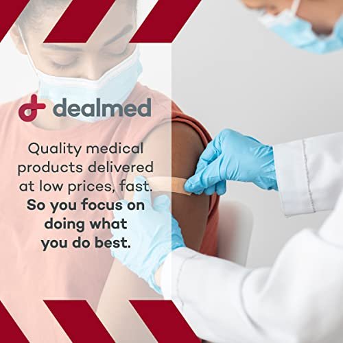 Dealmed Fabric Knuckle Flexible Adhesive Bandages – 100 Count (1 Pack) Bandages with Non-Stick Pad, Latex Free, Wound Care for First Aid Kit, 1 1/2" x 3" - görsel 1
