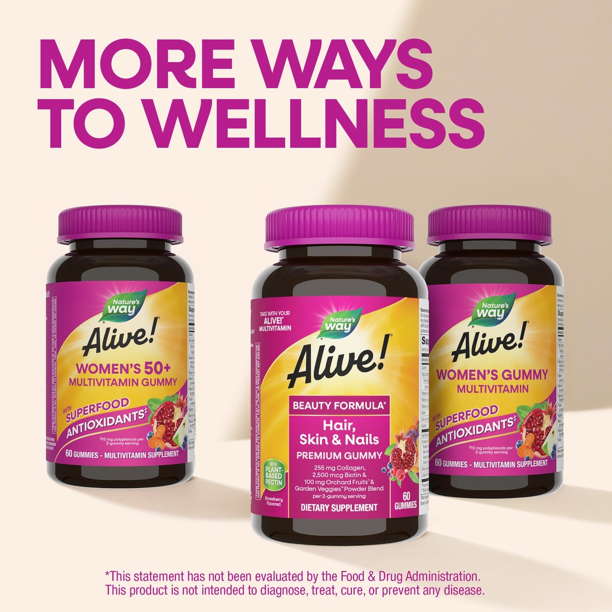 Nature's Way Alive! Hair, Skin & Nails – Product Dimensions: 2.81 x 2.81 x 5.25 inches – Image 7