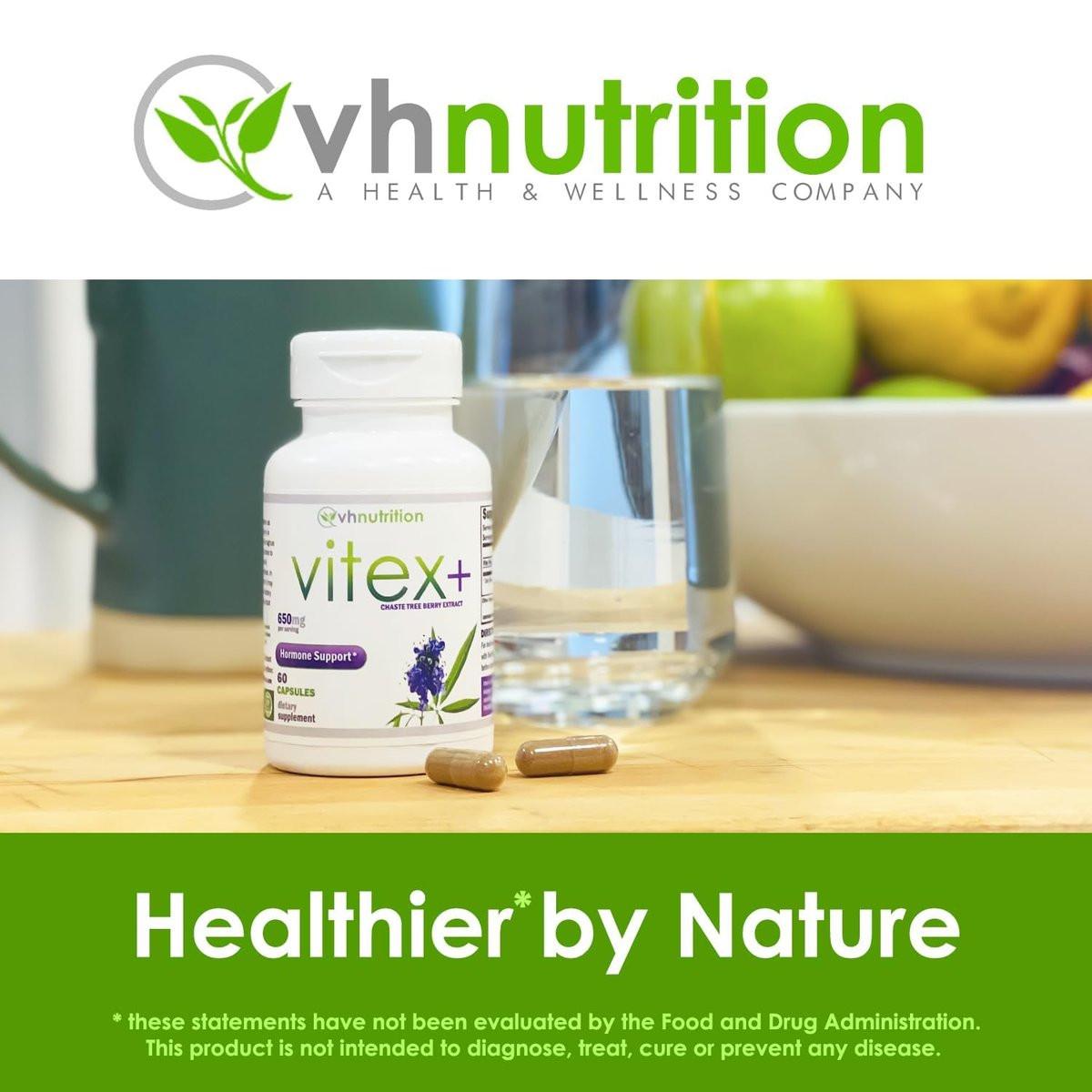 VH Nutrition VITEX+ | Vitex Chasteberry Supplement for Women | Hormonal Balance* and Fertility Support* | 650mg Per Serving of Vitex Berry Extract Powder | 60 Capsules - görsel 4