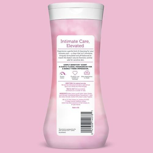 Summer’s Eve Simply Sensitive All-Over Daily Feminine Wash, Gentle pH-Balanced Body Wash for Women, Feminine Care to Remove Vaginal Odor, Gynecologist Tested, 15 Fl Oz, Pack of 3 - görsel 2
