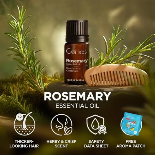 100% Pure Rosemary Essential Oil - 0.34 Fl Oz - Rosemary Oil for Hair, Skin, Diffuser, Aromatherapy & DIY Candle Making Scent - görsel 11