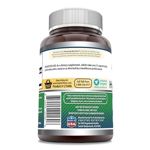 Amazing Formulas Hyaluronic Acid 100mg 250 Capsules Supplement | Non GMO | Gluten Free | Made in USA - görsel 4