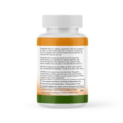 CALMING BLENDS Probiotic, 40 Billion CFU, Bi-Pass Delivery System for Maximum Effectiveness, Shelf Stable, 60 Vegetable Capsules - görsel 1