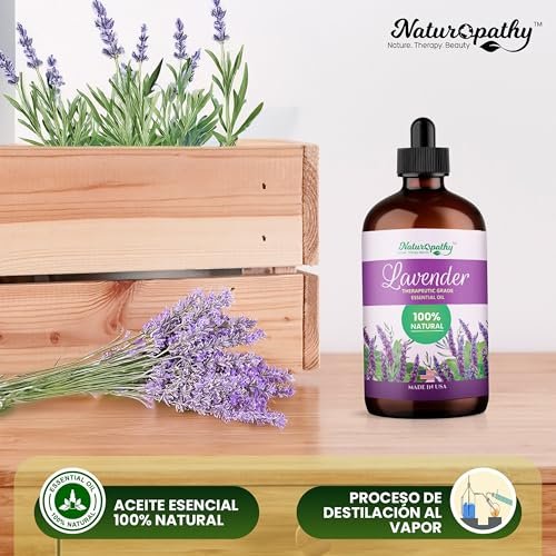 Naturopathy Lavender Essential Oil, 100% Natural Therapeutic Grade, Premium Quality Lavender Oil, 4 fl. Oz - Perfect for Aromatherapy and Relaxation - görsel 8