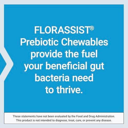 Life Extension FLORASSIST® Prebiotic Chewable (Strawberry), 1000 mg Xylooligosaccharides, Prebiotic Supplement Provides Fuel for Gut Flora, Gluten-Free, Non-GMO, Vegetarian, 60 Chewable Tablets