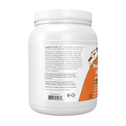 NOW Foods Supplements, Prebiotic Fiber with Fibersol-2, derived from Non-GMO corn, Powder, 12-Ounce - görsel 4