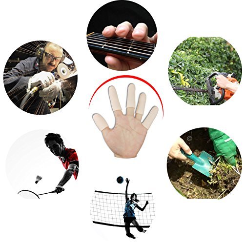 Gel Finger Cots, Finger Protector Support(14 – New Gel Material: Our finger cots are crafted from a premium gel – Image 1