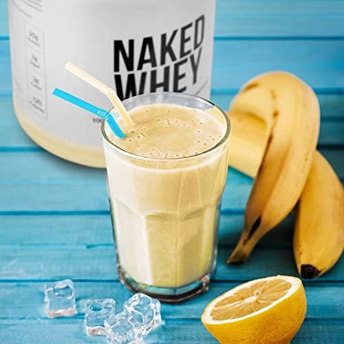 NAKED Vanilla Whey Protein 1Lb, Only 3 Ingredients, All Natural Grass Fed Whey Protein Powder + Vanilla + Coconut Sugar - NSF Certified, GMO-Free, Soy Free, Gluten Free. Aid Muscle Growth, 12 Servings - görsel 10