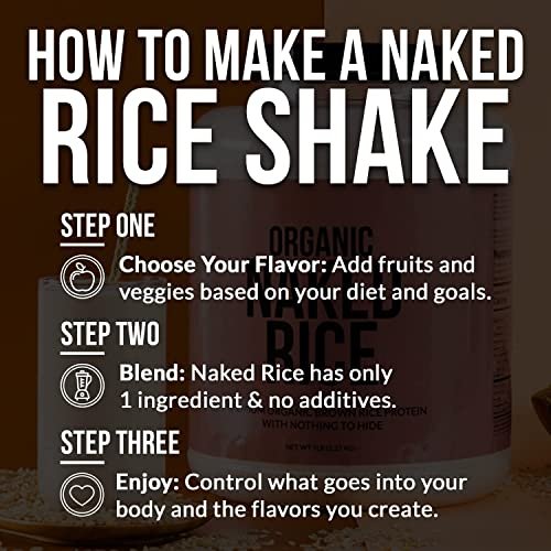 NAKED Rice 1Lb - Organic Brown Rice Protein – Vegan & Plant-Based: 100% vegan, NAKED Rice is perfect for those – Image 2