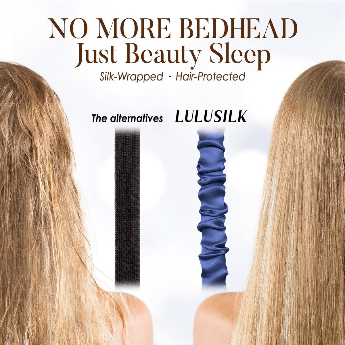 LULUSILK Mulberry Silk Sleep Eye Mask Blindfold with Elastic Strap Headband, Soft Eye Cover Eyeshade for Night Sleeping, Travel, Nap (Navy Blue) - görsel 11