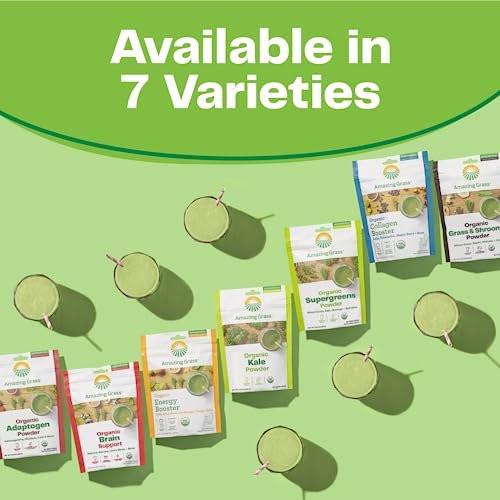Amazing Grass Super Greens Booster: Greens Powder Smoothie Mix with Spirulina, Moringa, Wheat Grass & Kale Smoothie Booster, Chlorophyll Providing Greens, 30 Servings - görsel 8