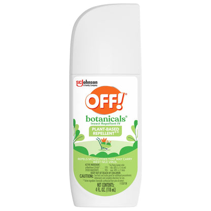 OFF! Botanicals Insect Repellent, Bug Spray & Mosquito Repellent, 4 Oz