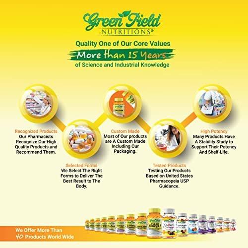 Greenfield Nutritions Halal Fish Oil 1000mg, 300mg Halal Omega 3, Small Wild Peruvian Fish Oil Halal Vitamins, EPA 180 mg & DHA 120mg, Non-GMO, Gluten Free, Support Brain & Heart Health, 120 Pills - görsel 4