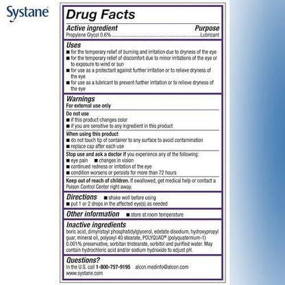 Systane Complete Lubricant Eye Drops, 0.34 Fl Oz, Twin Pack (Pack of 2)