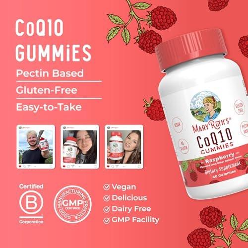 MaryRuth Organics CoQ10 Gummies | Coenzyme Q10 | Gummy Supplements for Heart Health & Cellular Health | Antioxidant | CoQ10 120 mg | Vegan | Non-GMO | Gluten Free | 60 Count | 1 Month Supply - görsel 18